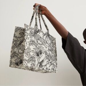 H&M Jacquard-weave Tote - Jungle